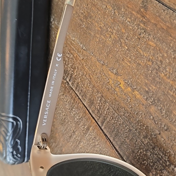 Versace Mirrored Blush/Rose Gold Cat Eye Sunglasses - Picture 11 of 11